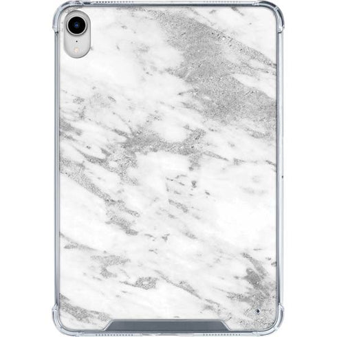 Silver Marble iPad 11th Gen (2025) Clear Case