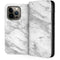 Silver Marble iPhone 13 Pro Folio Case