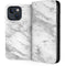 Silver Marble iPhone 14 Folio Case