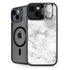 Silver Marble iPhone 14 Kickstand Case