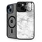 Silver Marble iPhone 14 Plus Kickstand Case