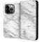 Silver Marble iPhone 14 Pro Folio Case