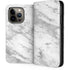Silver Marble iPhone 14 Pro Folio Case