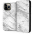 Silver Marble iPhone 14 Pro Max Folio Case