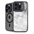 Silver Marble iPhone 14 Pro Max Kickstand Case