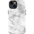 Silver Marble iPhone 15 Impact Case