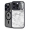 Silver Marble iPhone 15 Pro Kickstand Case