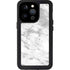 Silver Marble iPhone 15 Pro Waterproof Case