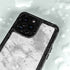 Silver Marble iPhone 15 Pro Waterproof Case