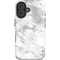 Silver Marble iPhone 16 Impact Case