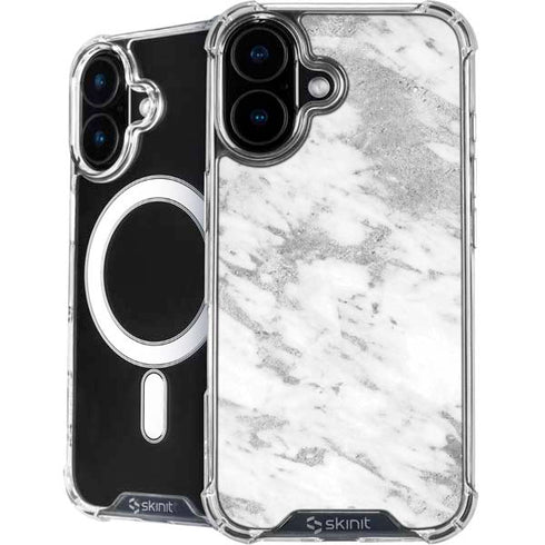 Silver Marble iPhone 16 MagSafe Case