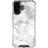 Silver Marble iPhone 16 Plus Clear Case