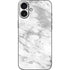 Silver Marble iPhone 16 Plus Skin