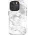 Silver Marble iPhone 16 Pro Impact Case