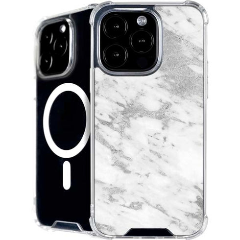 Silver Marble iPhone 16 Pro MagSafe Case