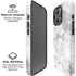 Silver Marble iPhone 16 Pro Magsafe Impact Case