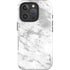 Silver Marble iPhone 16 Pro Max Impact Case