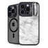 Silver Marble iPhone 16 Pro Max Kickstand Case
