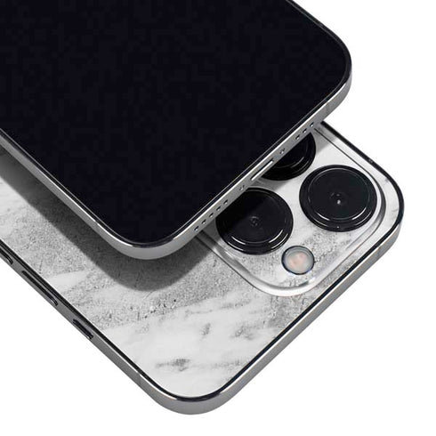 Silver Marble iPhone 16 Pro Skin