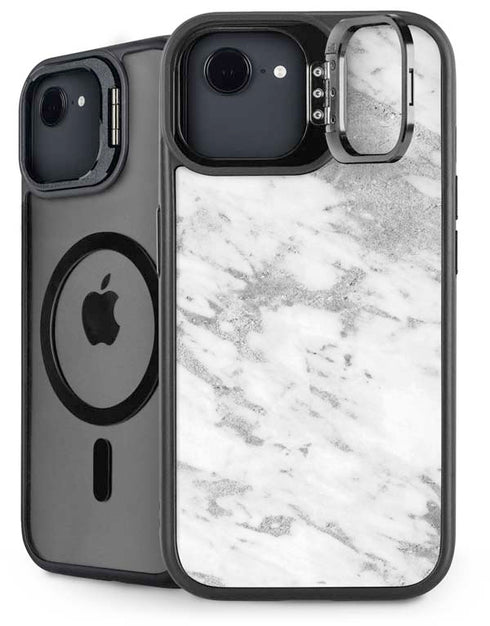 Silver Marble iPhone 16e Kickstand Case