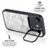 Silver Marble iPhone 16e Kickstand Case