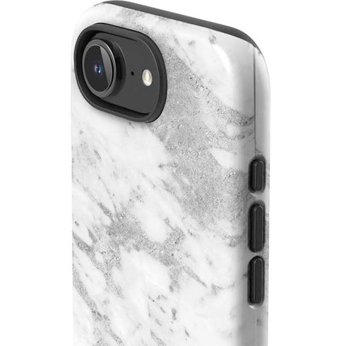 Silver Marble iPhone 16e Impact Case