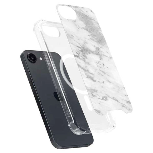 Silver Marble iPhone 16e MagSafe Case