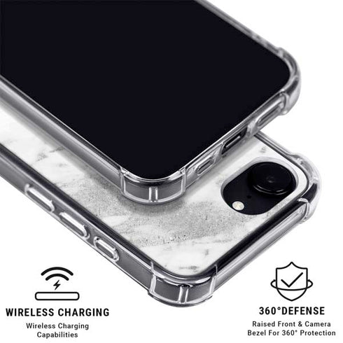 Silver Marble iPhone 16e MagSafe Case