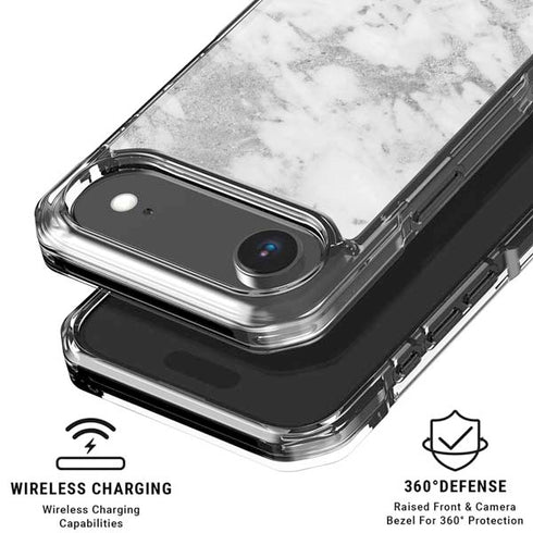 Silver Marble iPhone 17 Air Clear Case