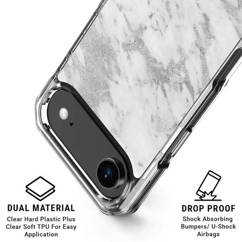 Silver Marble iPhone 17 Air MagSafe Case