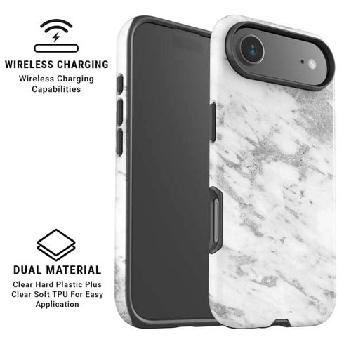 Silver Marble iPhone 17 Air Magsafe Impact Case