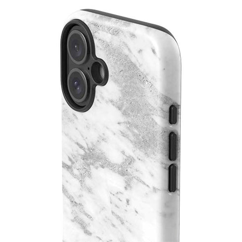 Silver Marble iPhone 17 Impact Case