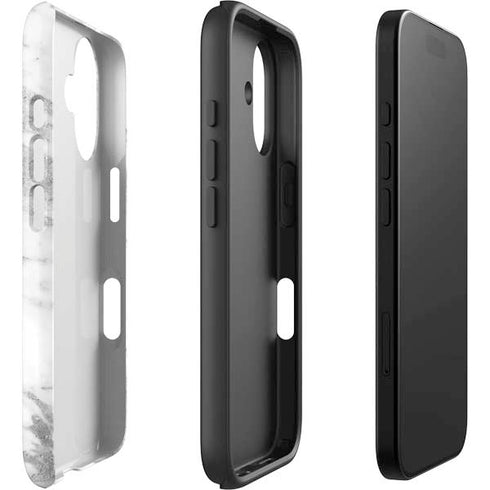 Silver Marble iPhone 17 Impact Case