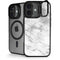 Silver Marble iPhone 17 Kickstand Case