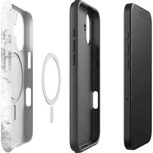 Silver Marble iPhone 17 Magsafe Impact Case