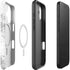 Silver Marble iPhone 17 Magsafe Impact Case