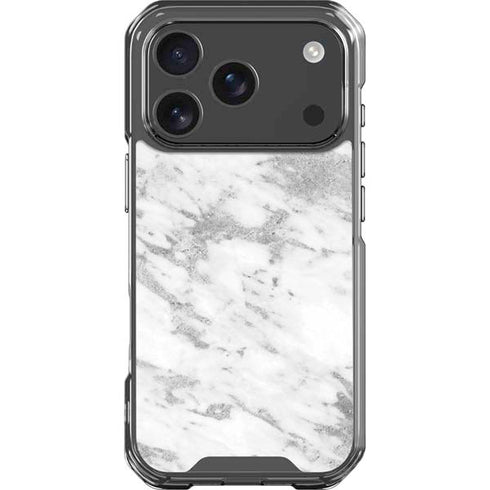 Silver Marble iPhone 17 Pro Clear Case