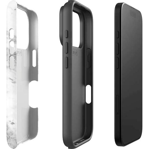 Silver Marble iPhone 17 Pro Impact Case