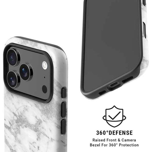 Silver Marble iPhone 17 Pro Magsafe Impact Case