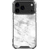 Silver Marble iPhone 17 Pro Max Clear Case