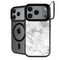 Silver Marble iPhone 17 Pro Max Kickstand Case