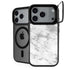 Silver Marble iPhone 17 Pro Max Kickstand Case