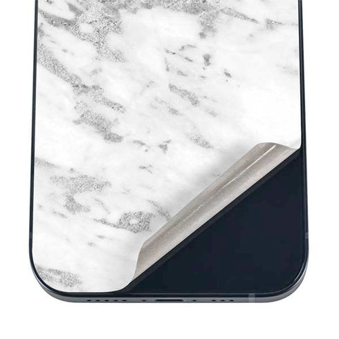 Silver Marble iPhone 17 Pro Skin