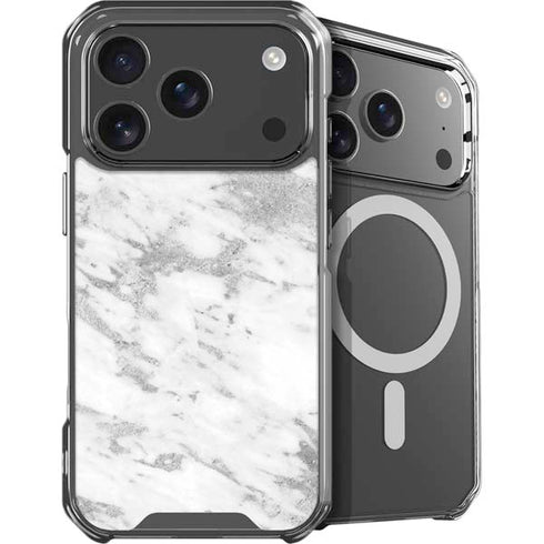 Silver Marble iPhone 18 Pro MagSafe Case