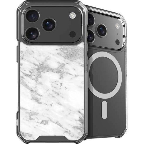 Silver Marble iPhone 18 Pro Max MagSafe Case