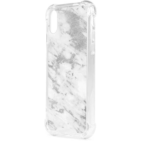 Silver Marble iPhone XS Clear Case