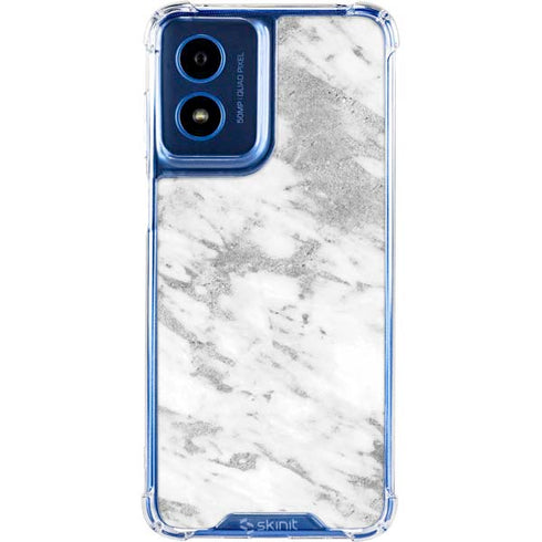 Silver Marble Moto G 5G (2024) Clear Case