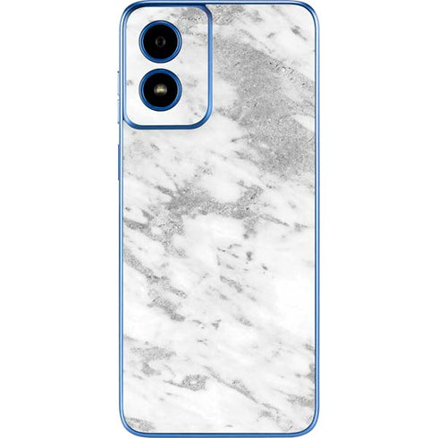 Silver Marble Moto G Play 4G (2024) Skin