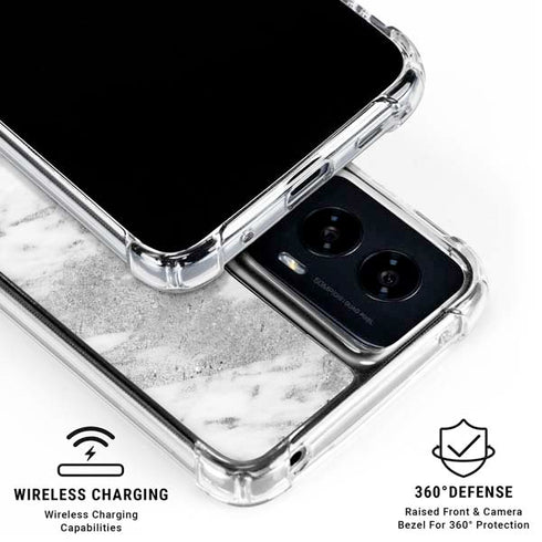 Silver Marble Moto G Power 5G (2024) Clear Case
