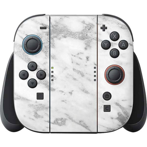 Silver Marble Nintendo Skins
